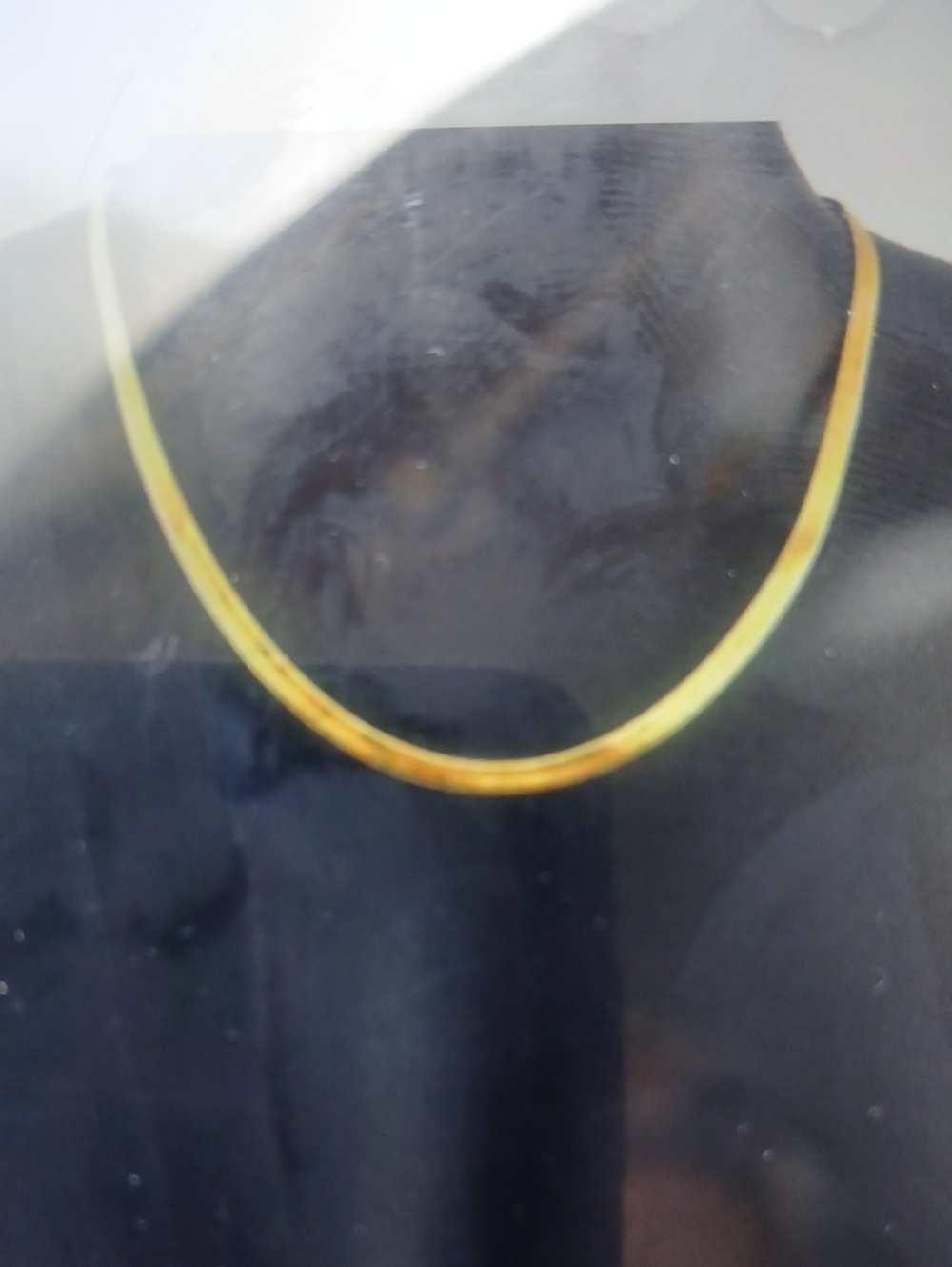 Classic Gold Herringbone Necklace - Women's Jewelry